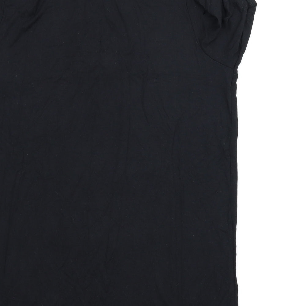 I SAW IT FIRST Womens Black Tunic T-Shirt Size 8