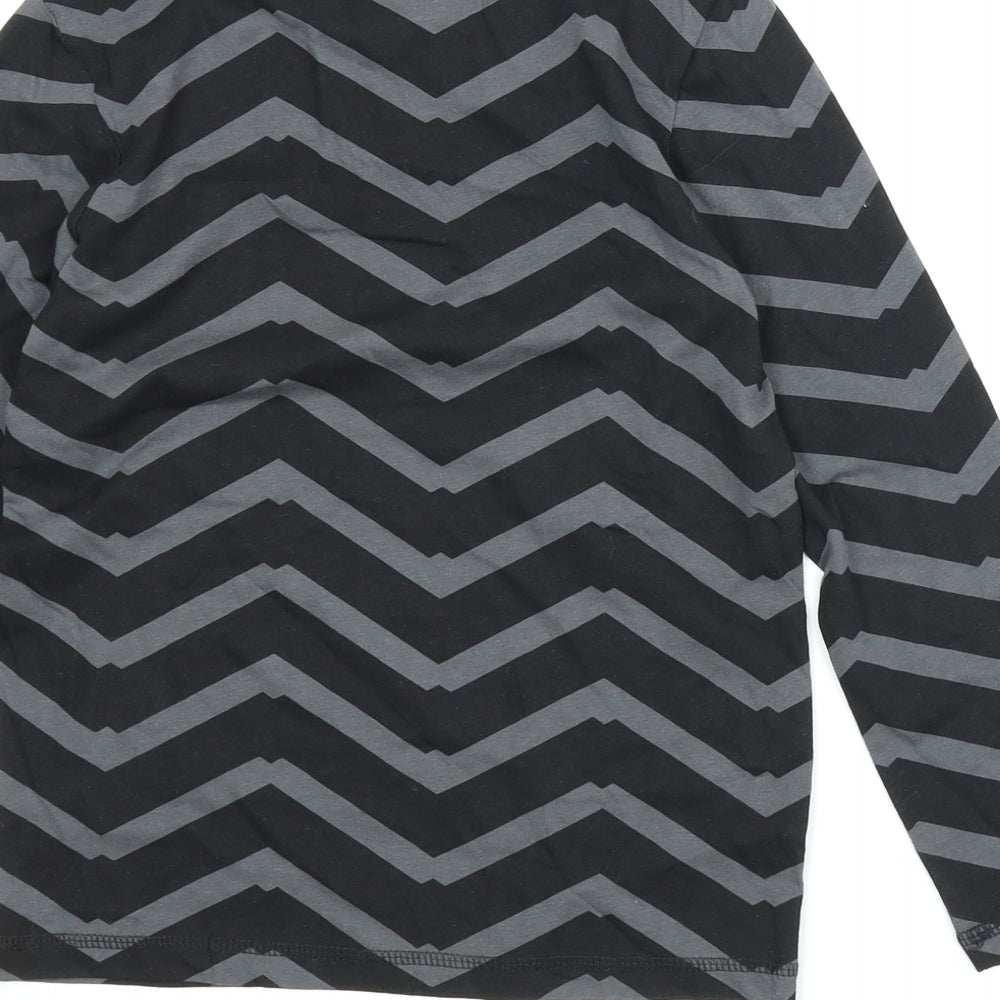 TU Boys Grey Striped Basic T-Shirt Size 7 Years
