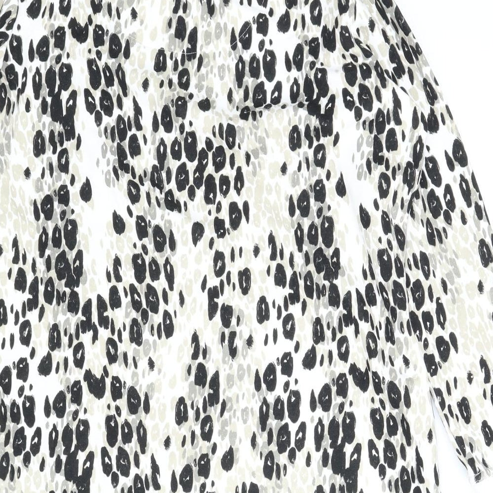 Capsule Womens Beige Animal Print Jumper Dress Size 10