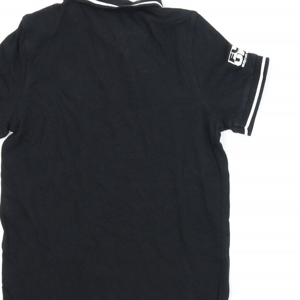 F&F Boys Black Basic Polo Size 8-9 Years