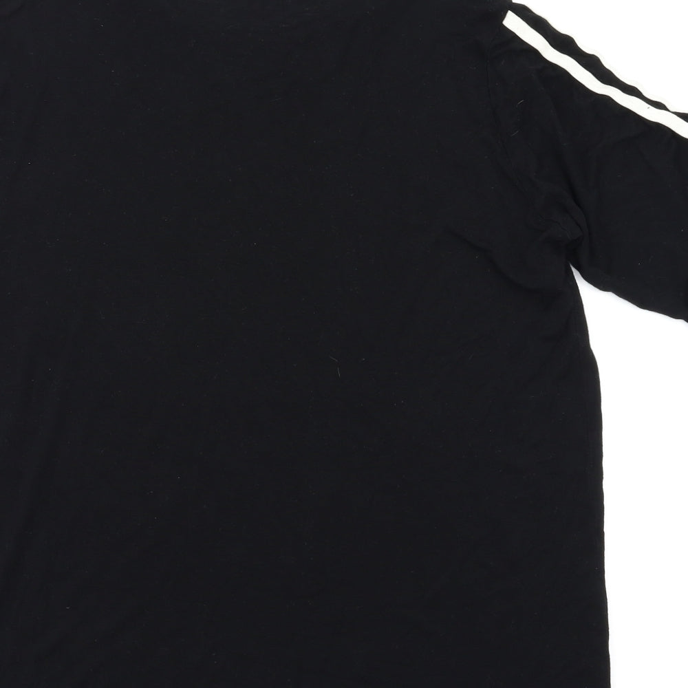 Boohoo Womens Black Basic T-Shirt Size 10