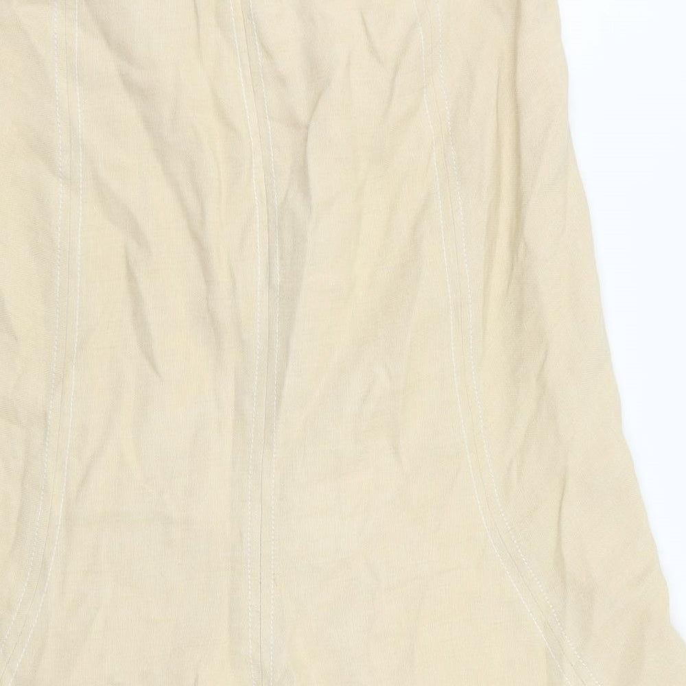 Coast Womens Beige Flare Skirt Size 10