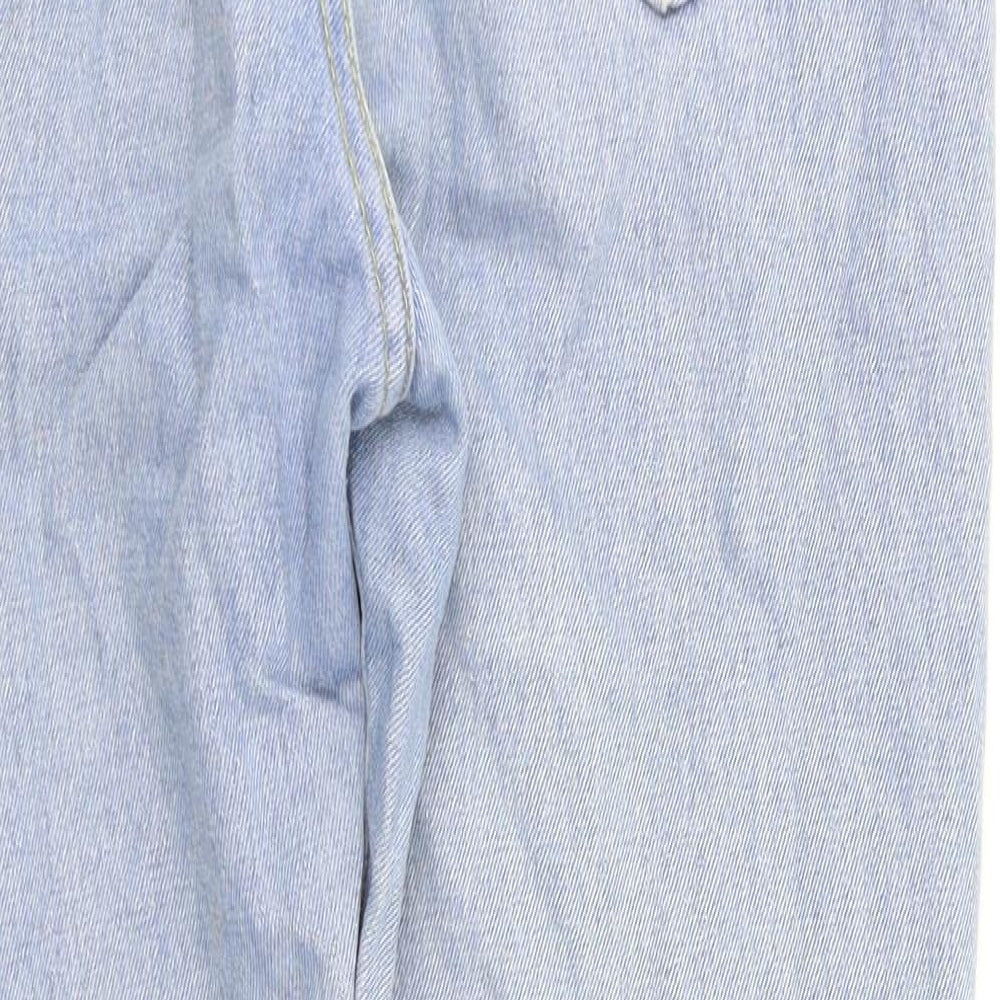 preworn Womens Blue Straight Jeans Size S L25 in