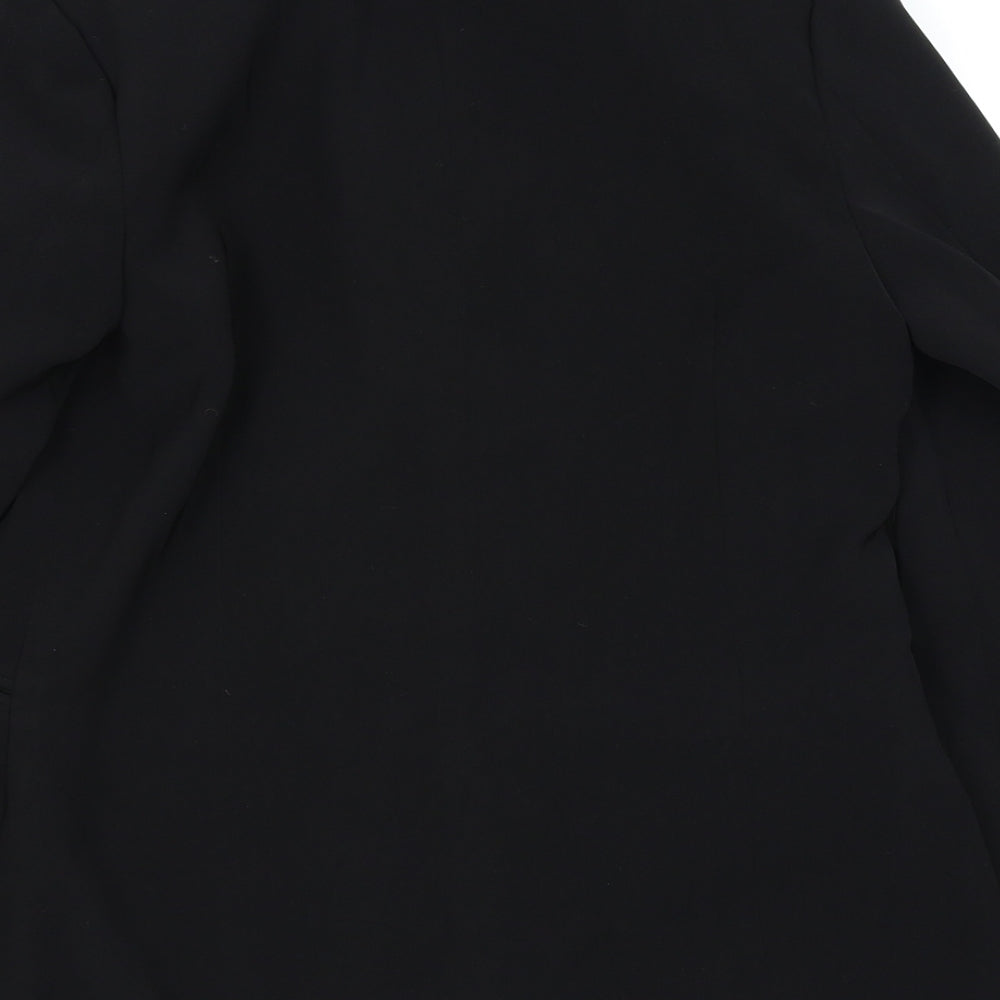 Annabelle Womens Black Jacket Blazer Size L