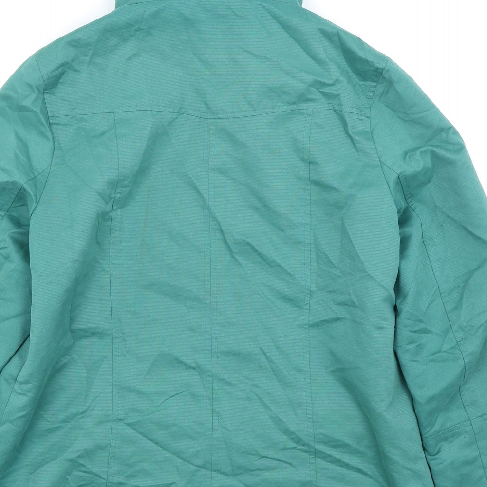 Lakeland Womens Green Rain Coat Coat Size 12