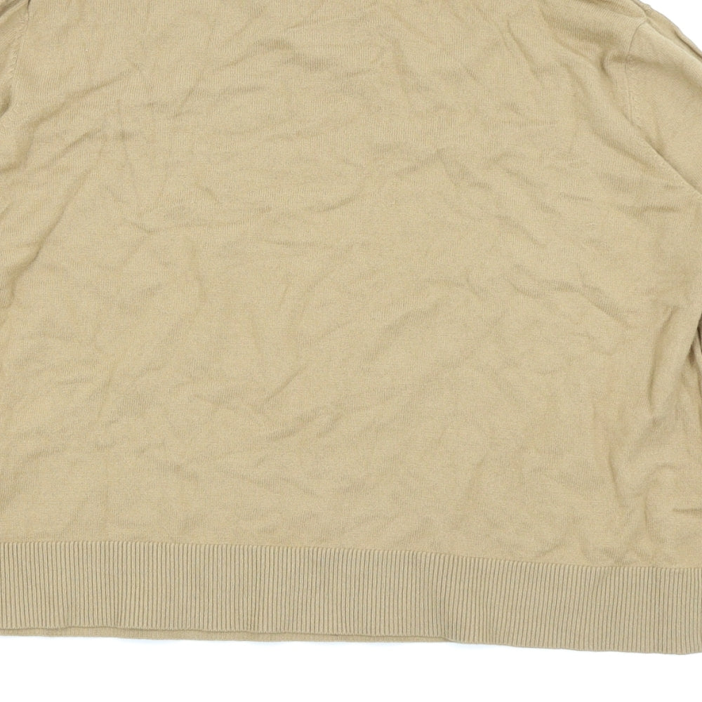 Topshop Womens Beige Basic T-Shirt Size 12