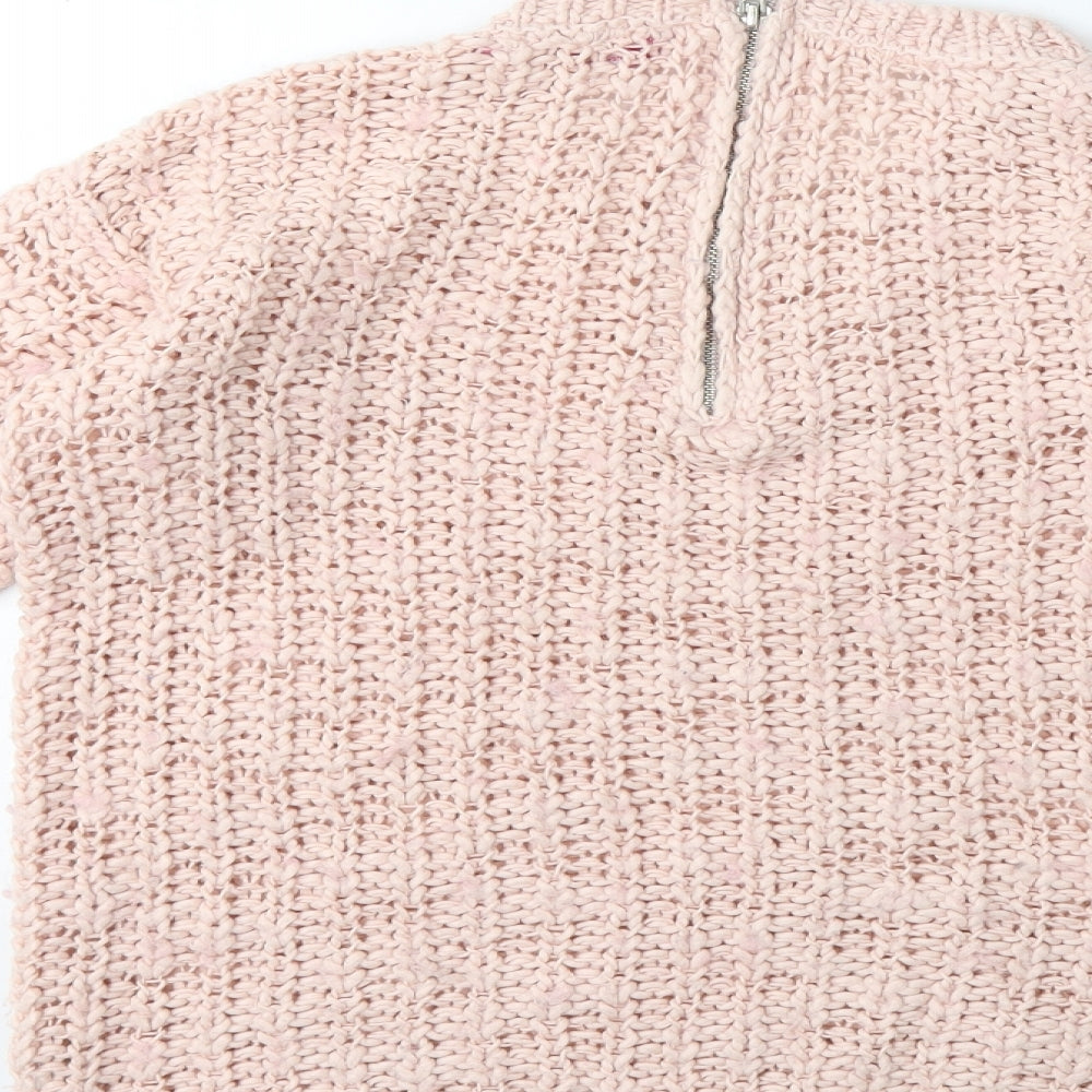 Young Dimension Boys Pink Knit Pullover Jumper Size 12-13 Years