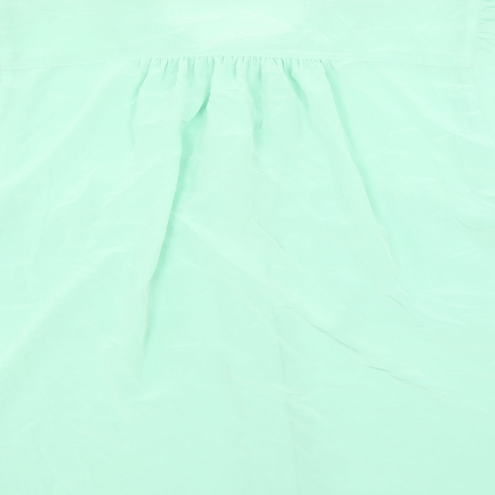Bianca Womens Green Basic Blouse Size 12