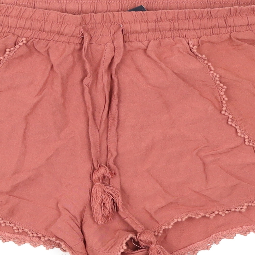Atmosphere Womens Red Cut-Off Shorts Size 8