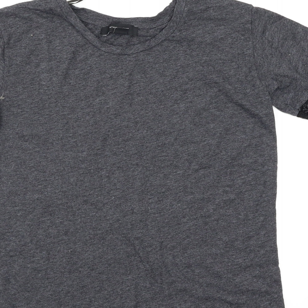 Atmosphere Womens Grey Basic T-Shirt Size 6