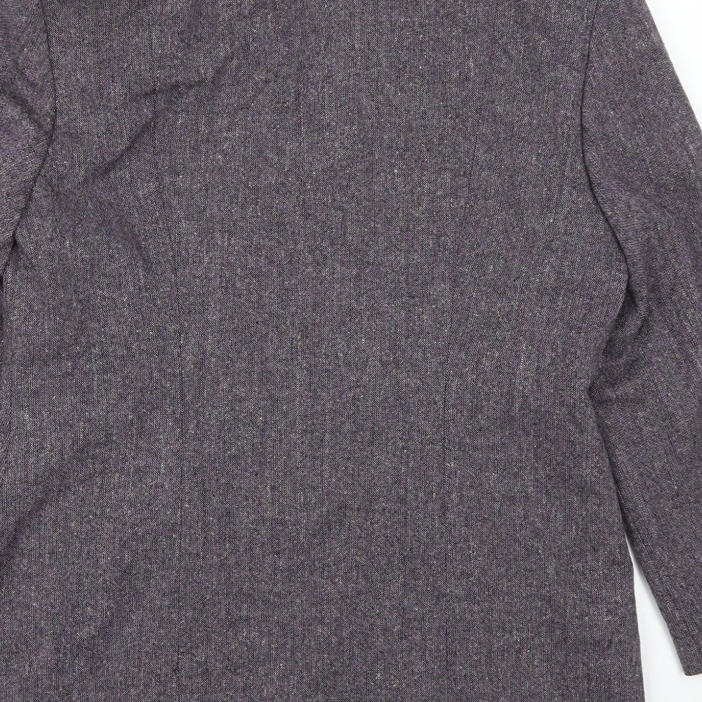 My Own Womens Purple Jacket Suit Jacket Size 12