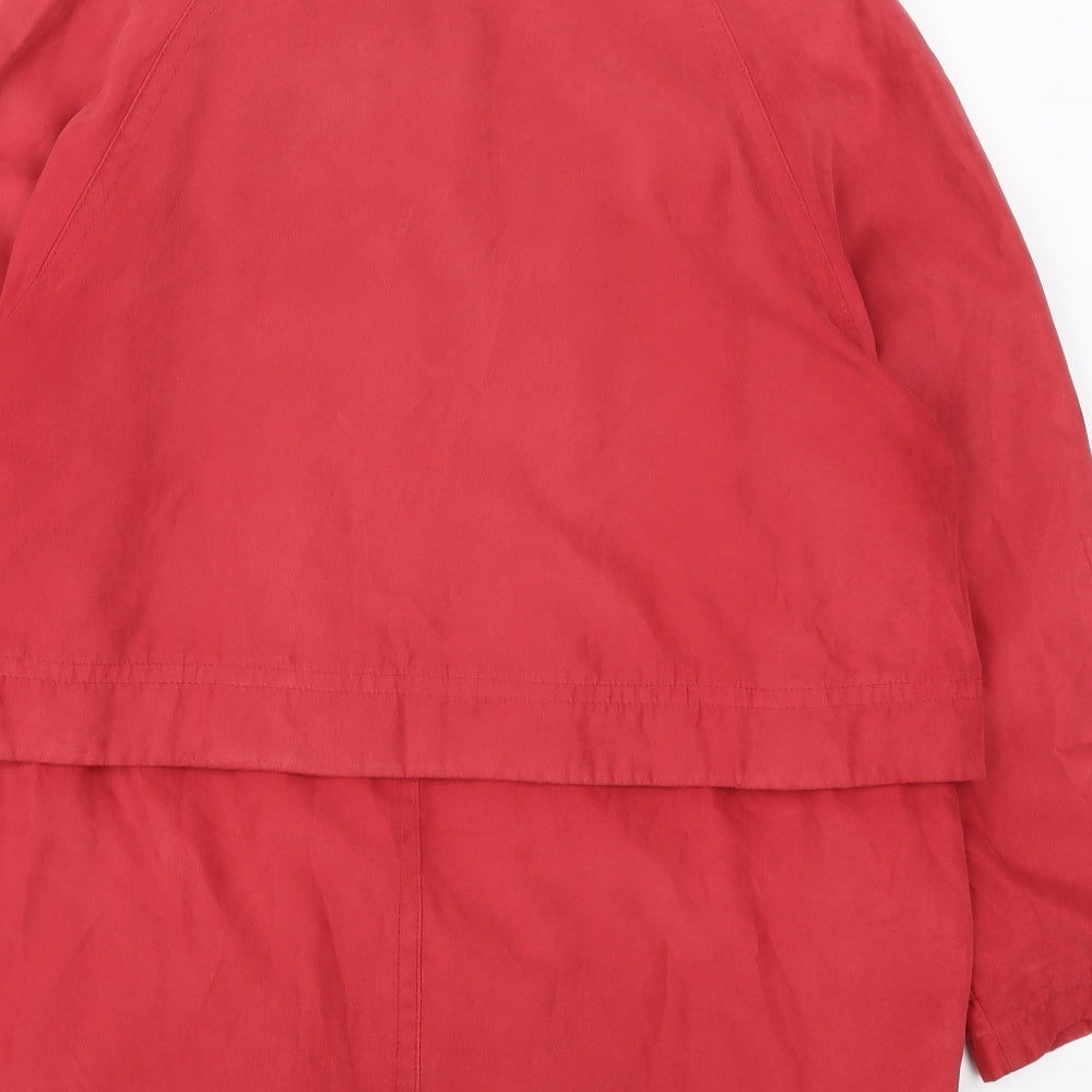Marks and Spencer Womens Red Overcoat Coat Size 14
