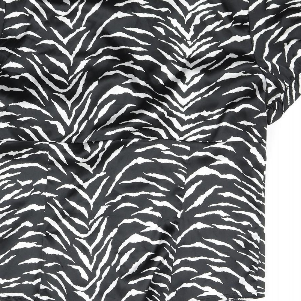 Star Womens Black Basic Blouse Size 12