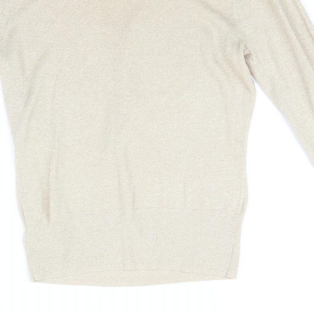 Dorothy Perkins Womens Beige Pullover Jumper Size 14