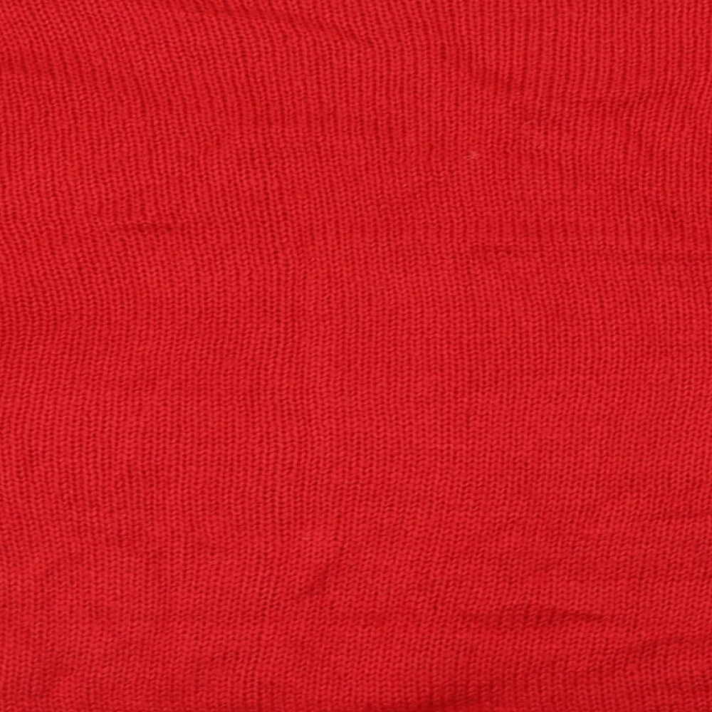 New Look Womens Red Pullover Jumper Size L
