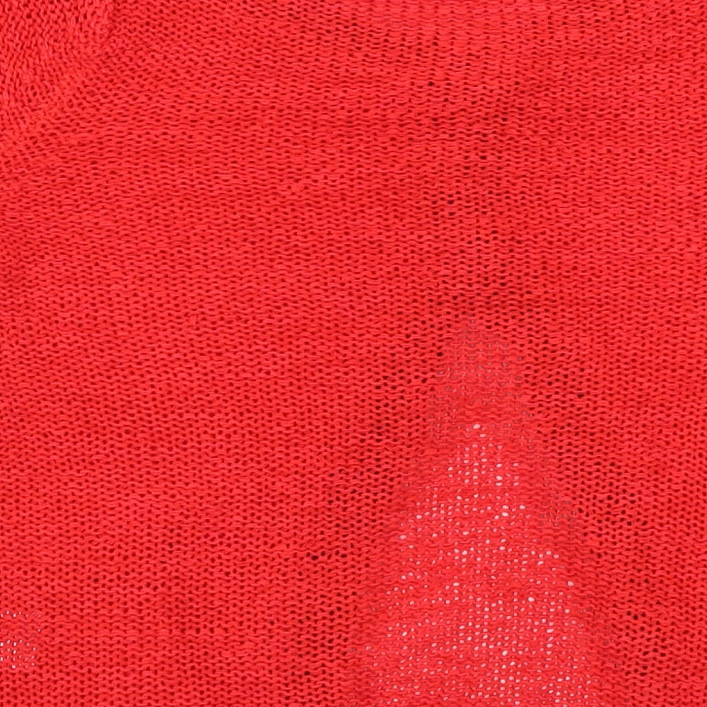 Long Island Womens Red Cardigan Jumper Size S