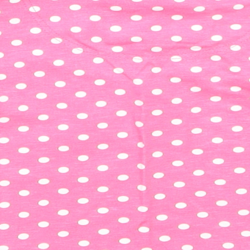 TU Girls Pink Spotted Basic T-Shirt Size 6-9 Months