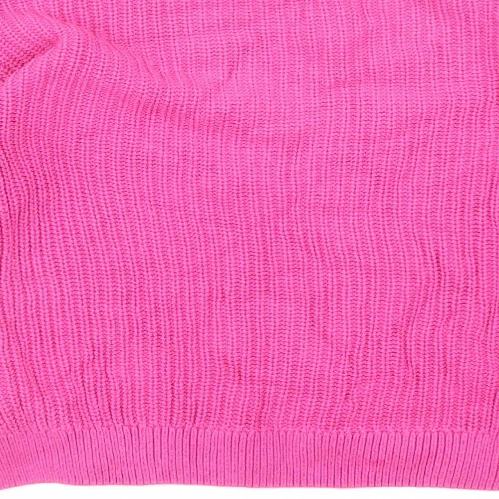 Girlswear Girls Pink Houndstooth Pullover Jumper Size 10 Years