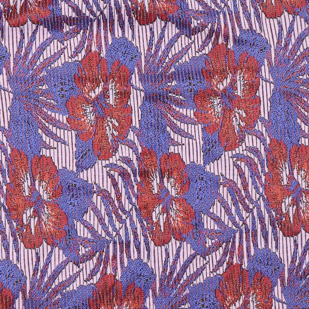 Zara Womens Blue Floral Basic Blouse Size S