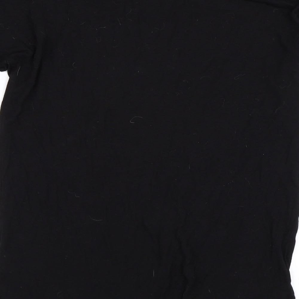 H&M Womens Black Basic T-Shirt Size 8