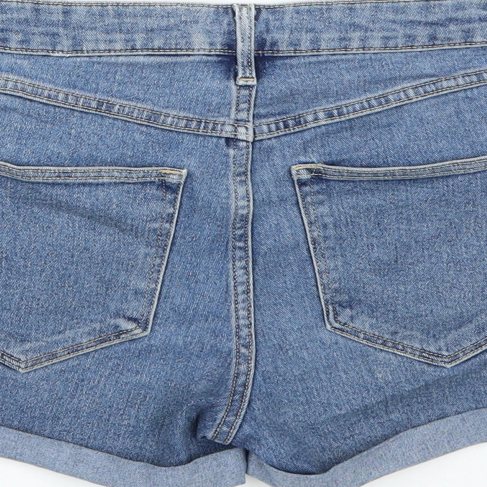 & denim Womens Blue Bermuda Shorts Size 4
