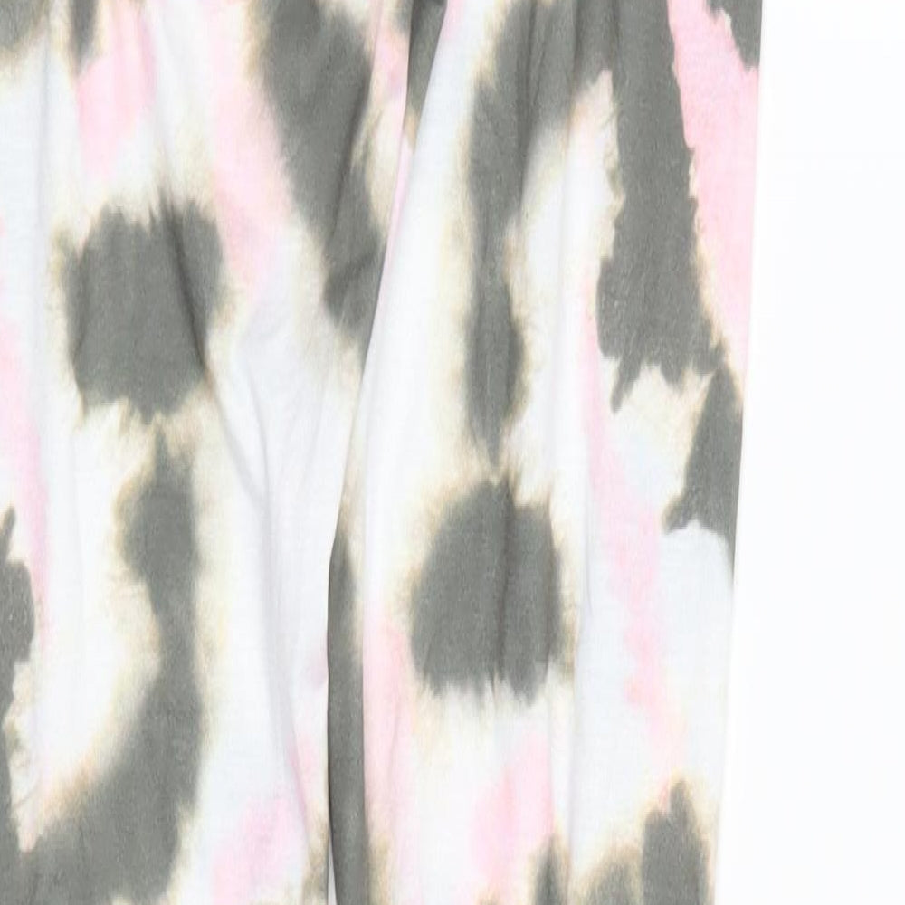 ASOS Womens Brown Camouflage Jersey Carrot Leggings Size 6 L30 in