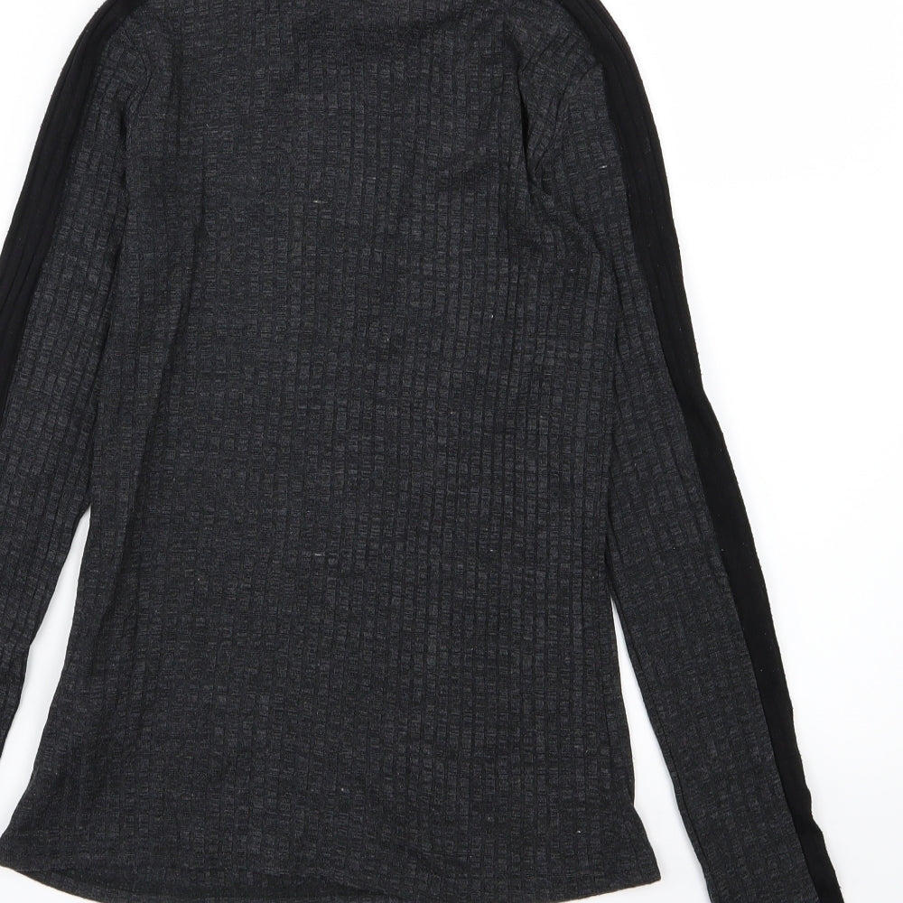 I SAW IT FIRST Womens Grey Knit Pullover Jumper Size 10