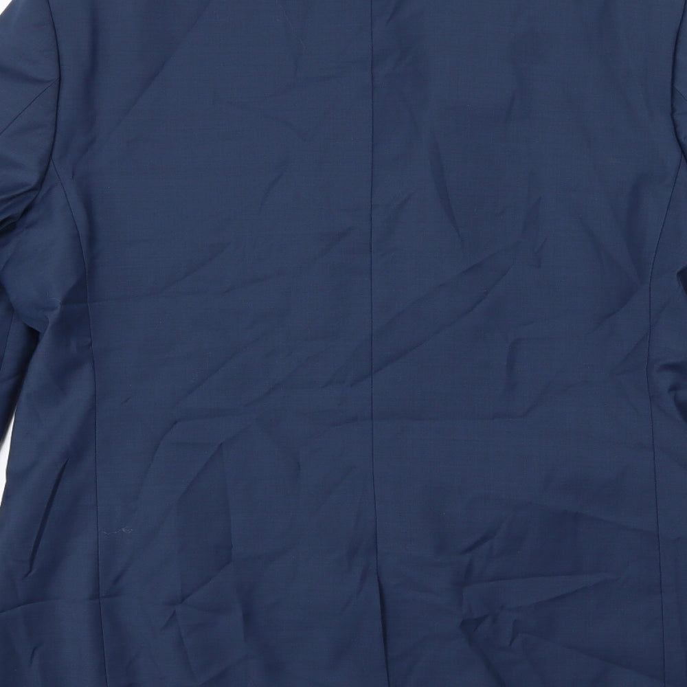 River Island Mens Blue Jacket Suit Jacket Size 42