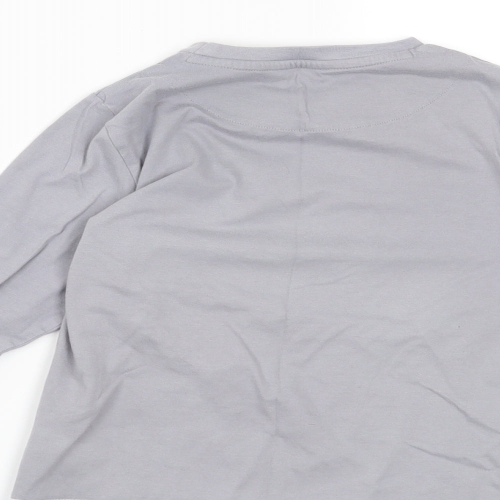 Very Boys Grey Basic T-Shirt Size 7 Years - up all night