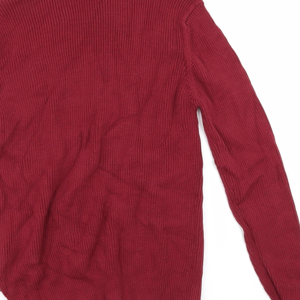 French Connection Womens Red Pullover Jumper Size S
