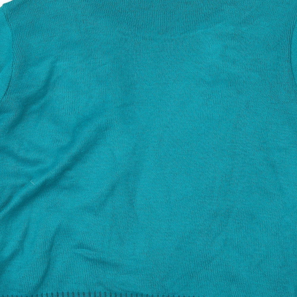 Glimpse Womens Green Pullover Jumper Size 8