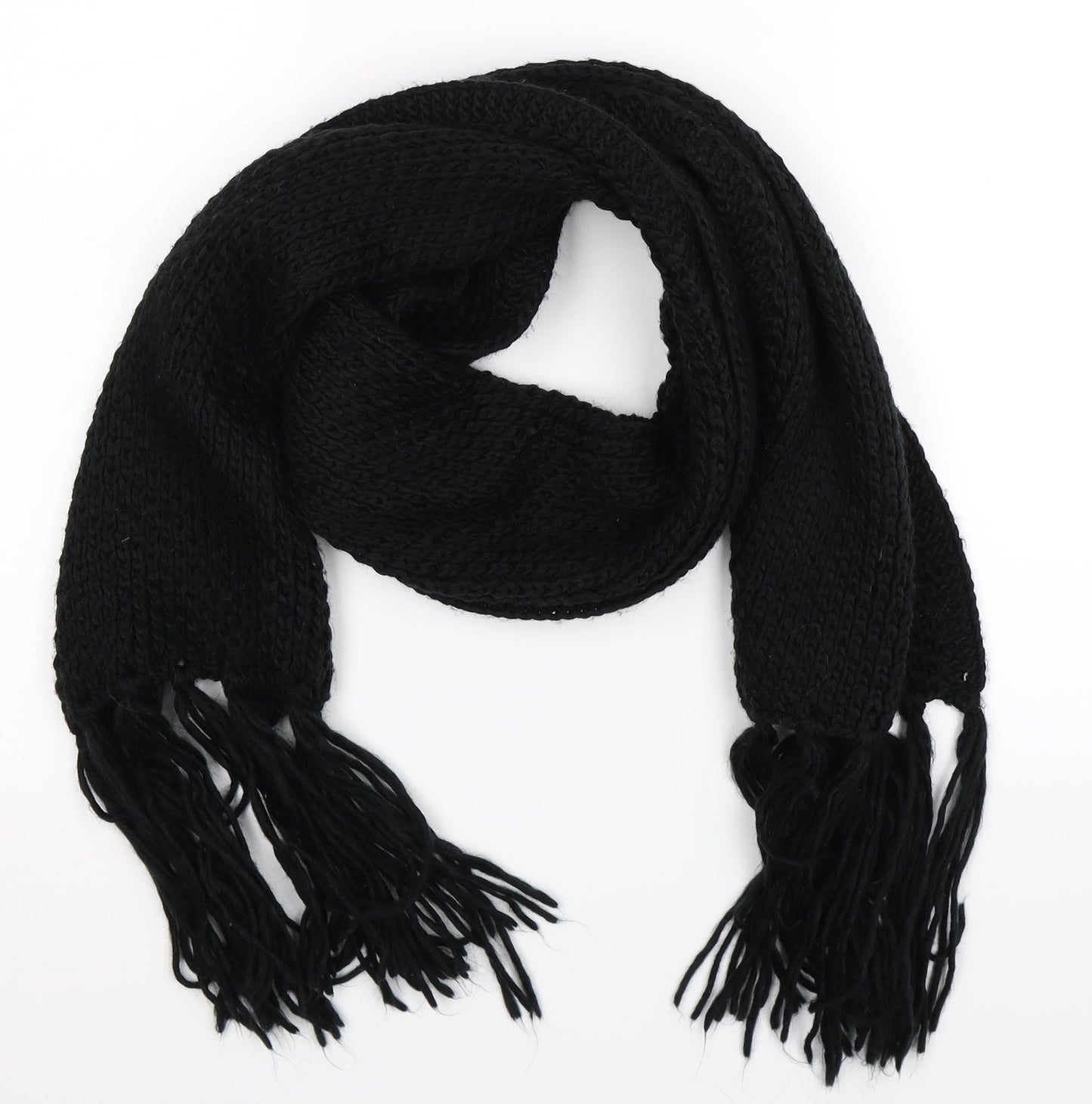 Atmosphere Womens Black Knit Scarf