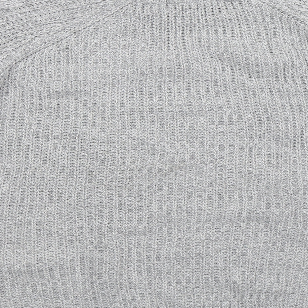 F&F Womens Grey Knit Pullover Jumper Size 10