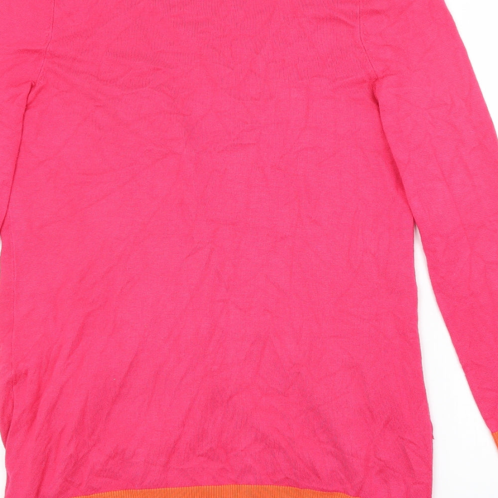 Love Label Womens Pink Knit Cardigan Jumper Size 12