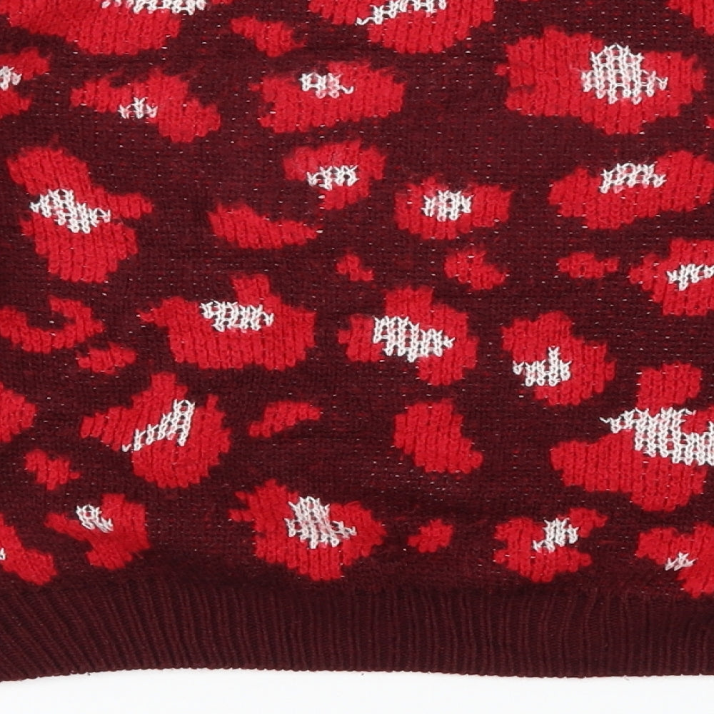 Primark Womens Red Pullover Jumper Size XS
