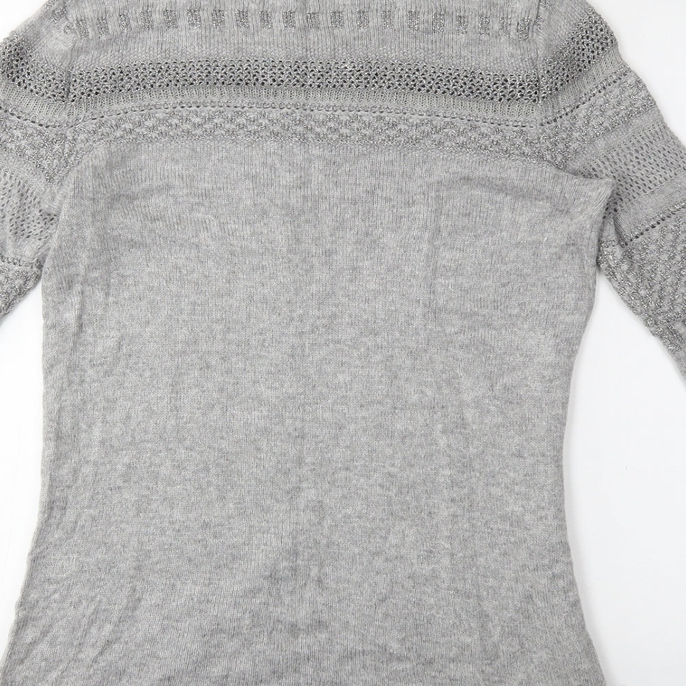 H&M Womens Grey Pullover Jumper Size M