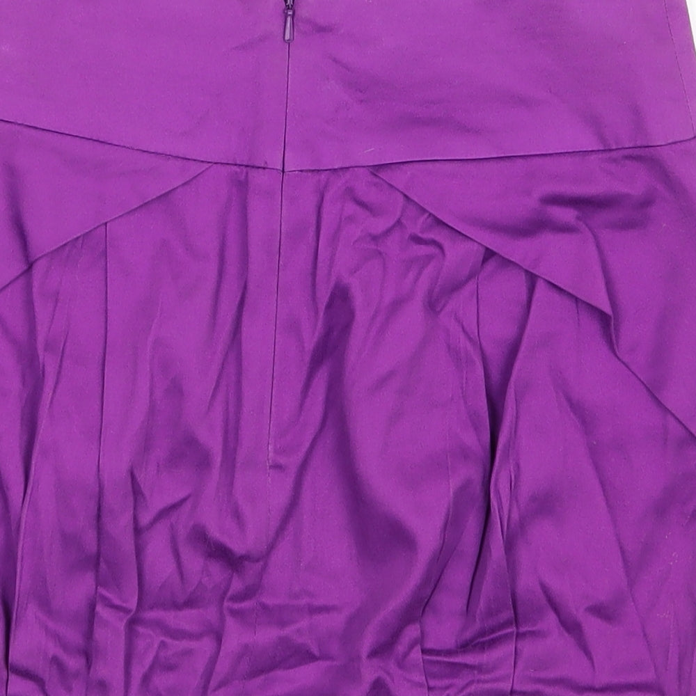 River Island Womens Purple A-Line Skirt Size 8