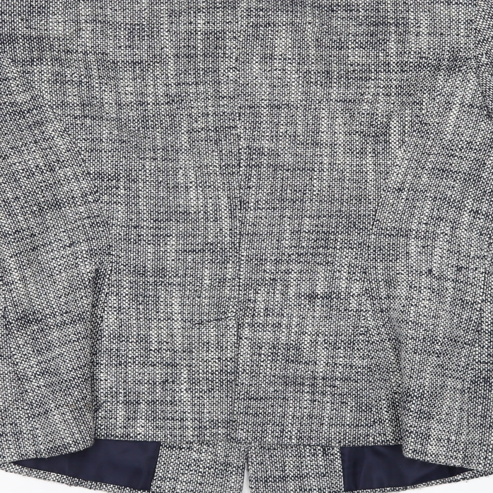 M&Co Womens Grey Jacket Blazer Size 12