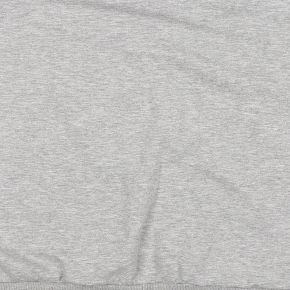 friends Womens Grey Jersey Pullover Sweatshirt Size 14 - FRIENDS. Cropped