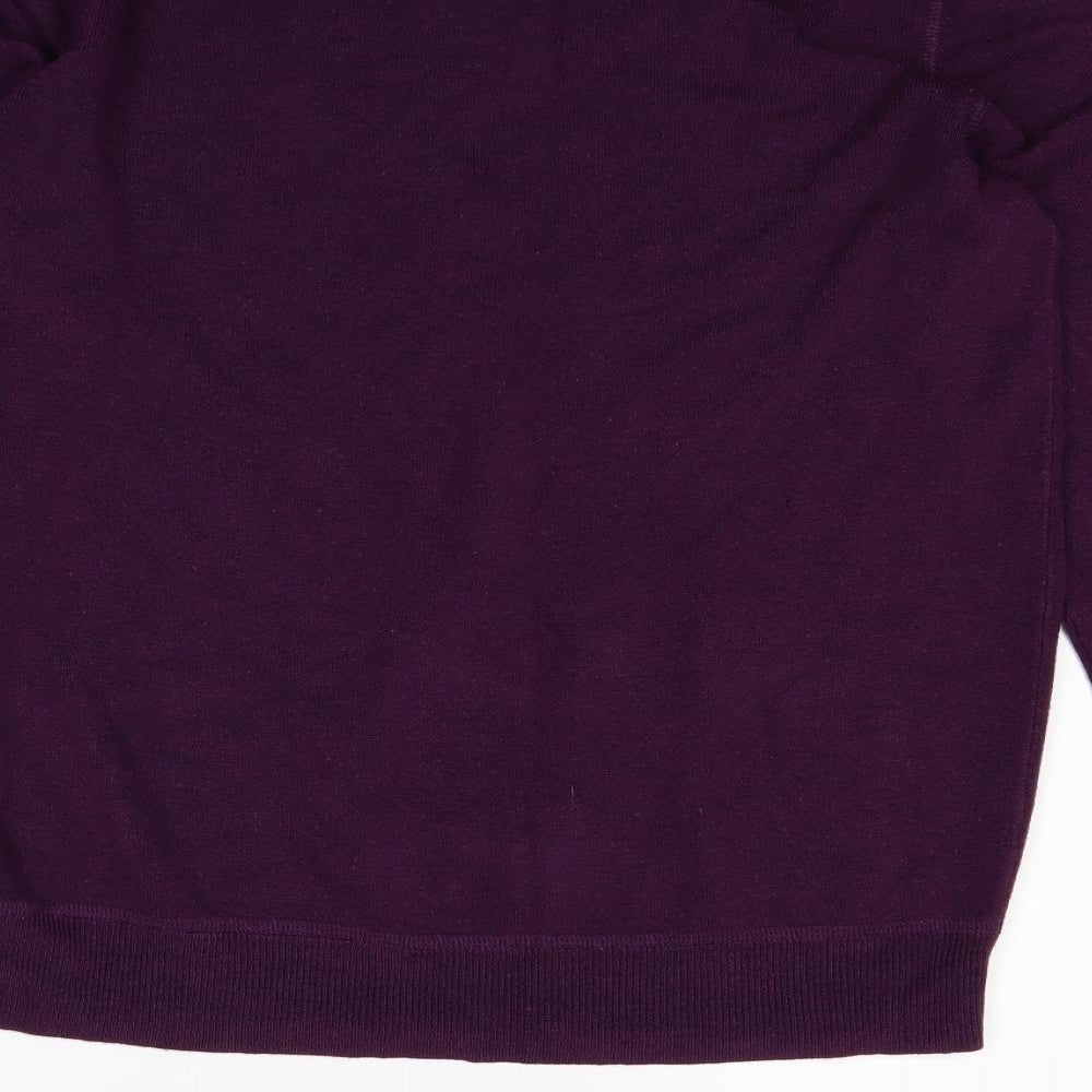 Redhering Mens Purple Pullover Jumper Size L