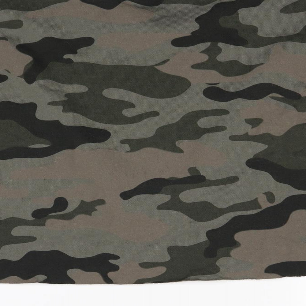 Primark Womens Green Camouflage Pullover Jumper Size S