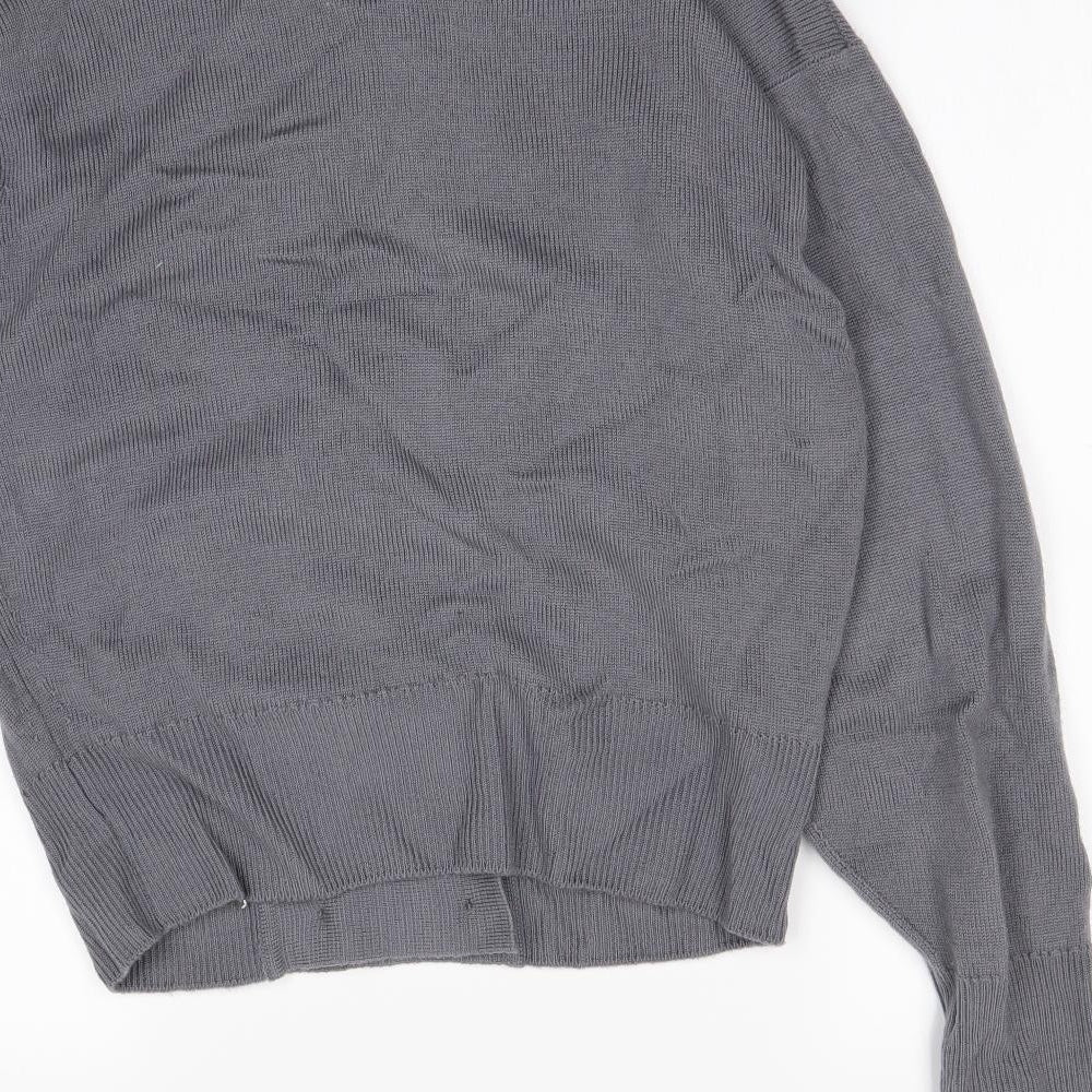 Preworn Womens Grey Cardigan Jumper Size M