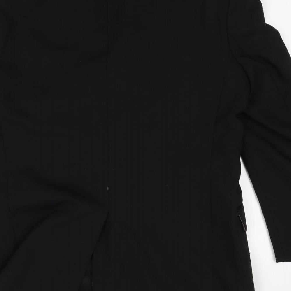 Preworn Mens Black Jacket Suit Size M