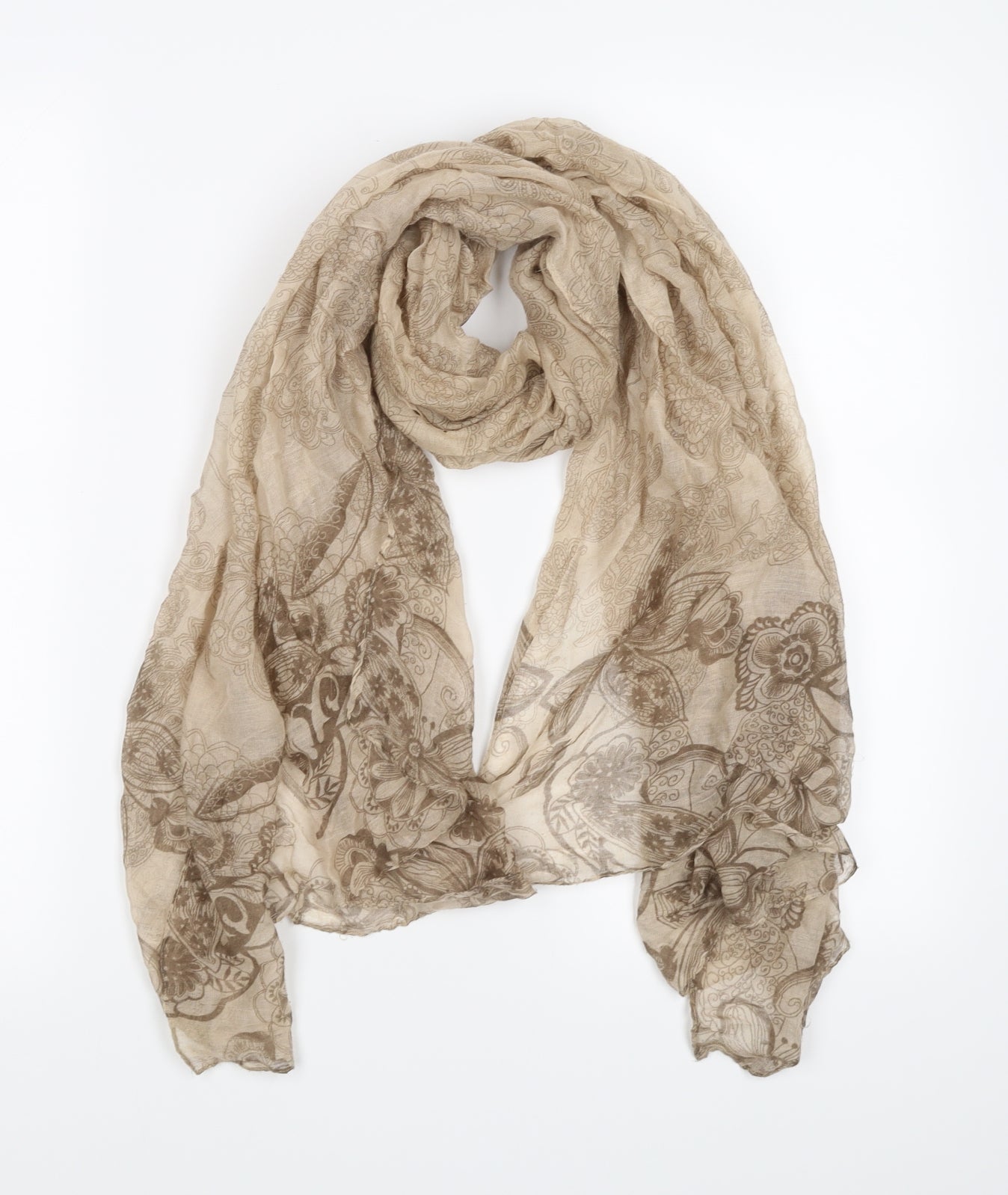Preworn Womens Beige Scarf
