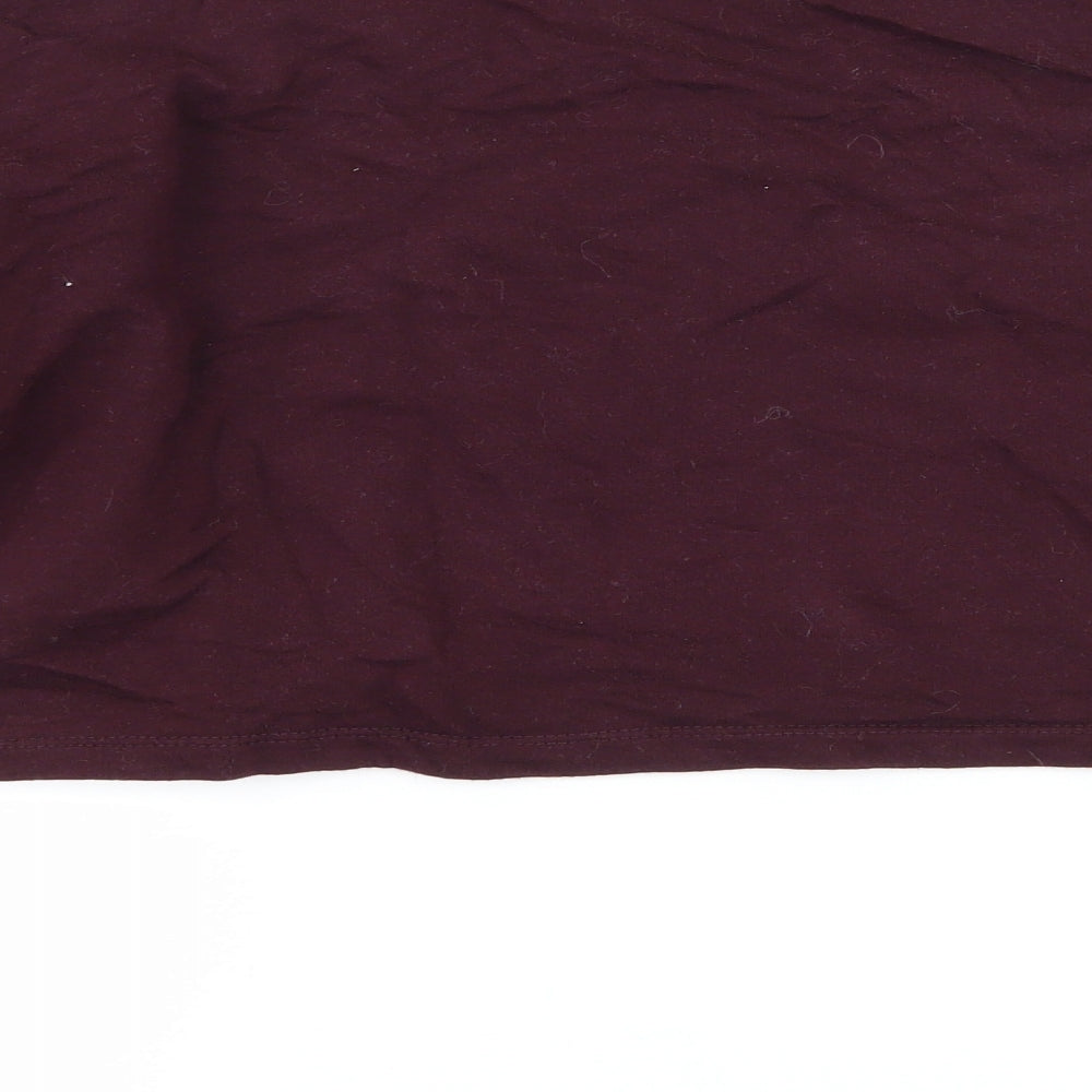 Select Womens Purple Pullover Sweatshirt Size 12 - cropped