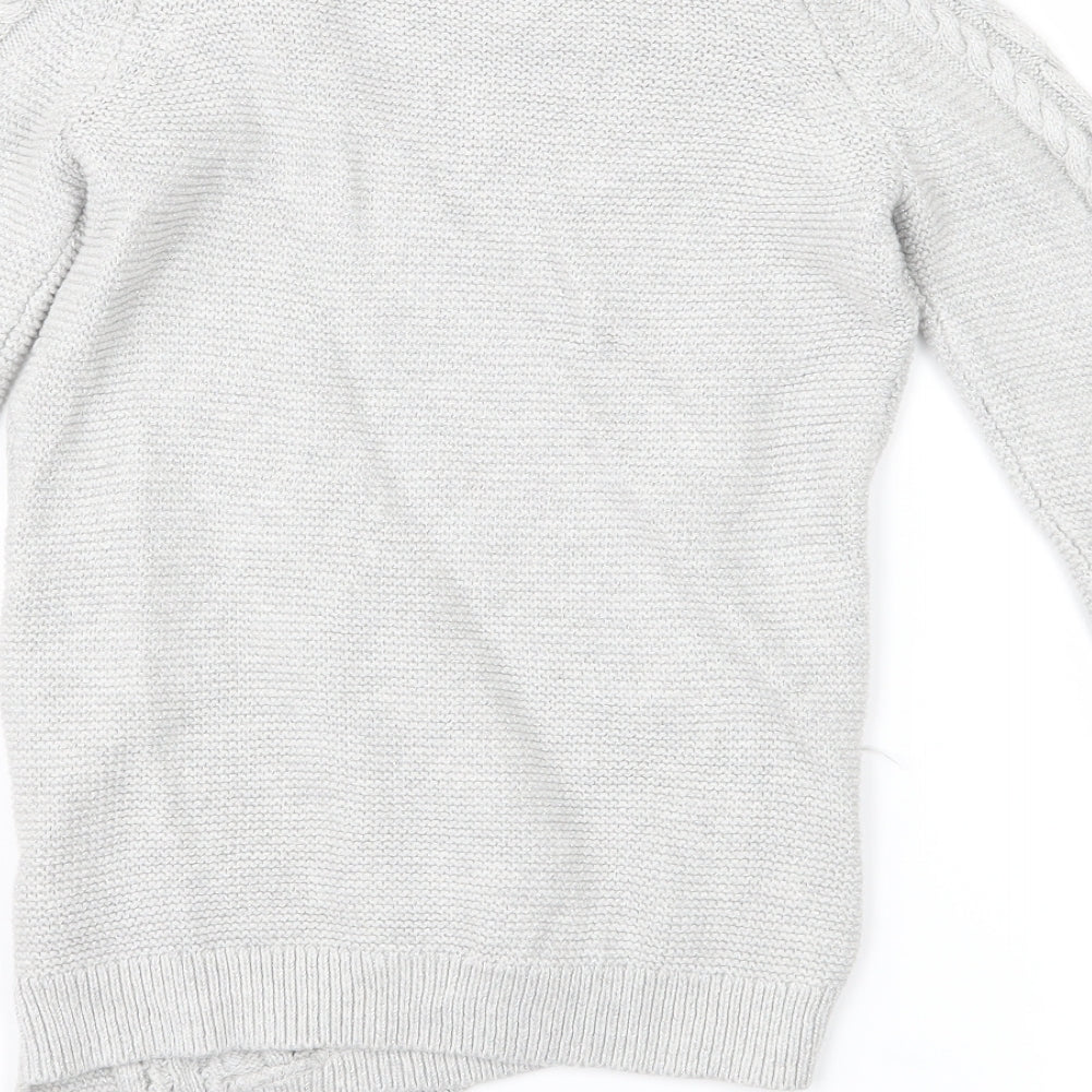Tommy Bahama Girls Grey Pullover Jumper Size 7-8 Years