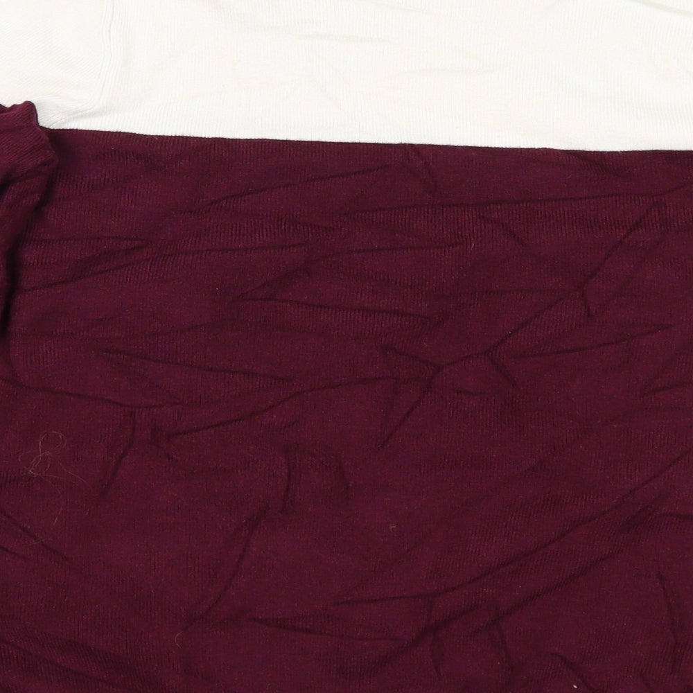 Marks & Spencer Womens Purple Knit Pullover Jumper Size 12