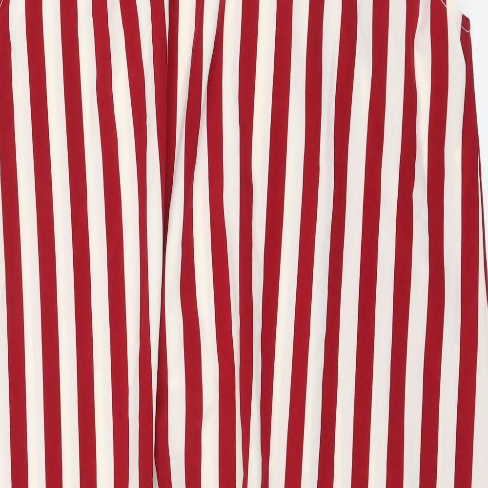 Preworn Womens Red Striped Trapeze & Swing Size S