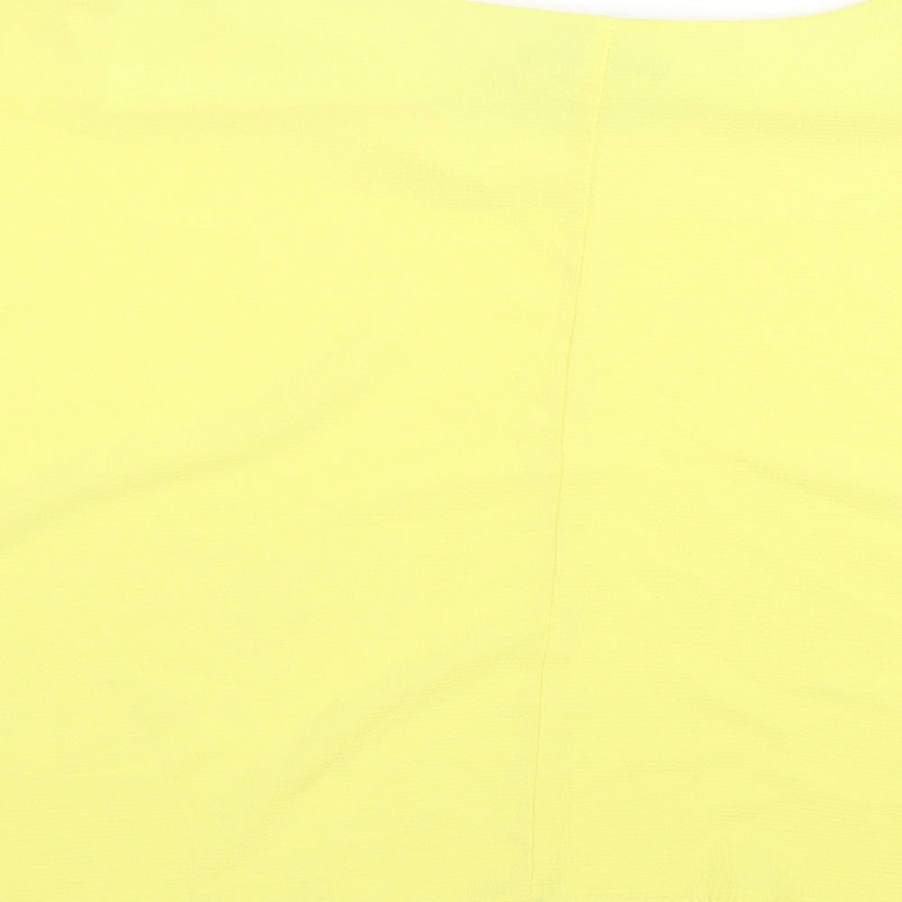 Quiz Womens Yellow Basic Blouse Size S