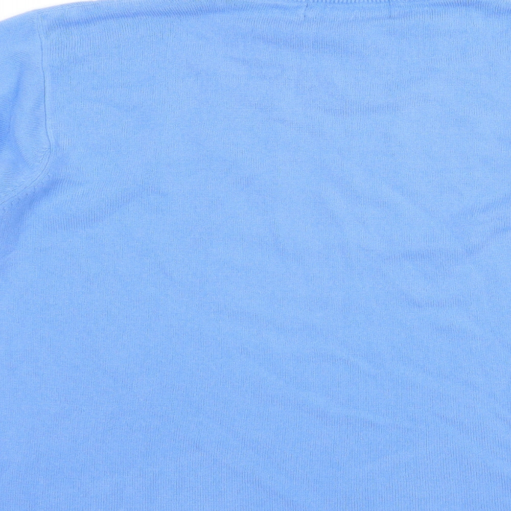 Klassique Womens Blue Pullover Jumper Size M